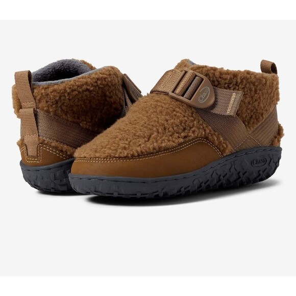 Chaco Big Kids Ramble Fluff Shoes Natural Brown Size 5M New In Box - Picture 6 of 9